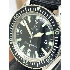 Omega Seamaster 300 Men's Watch 165.024 Swiss Automatic 1967 Vintage Bla…